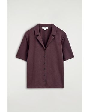 COS Modal-Jersey Shirt - Purple