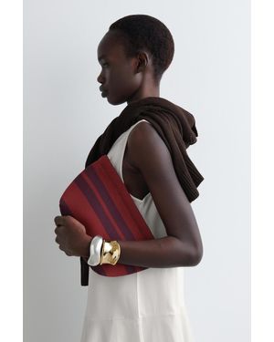 COS Gestreifte Tasche - Orange