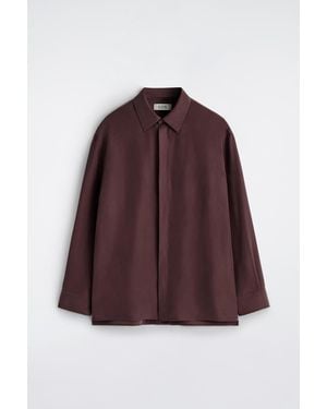 COS Tailored Silk Shirt - Purple