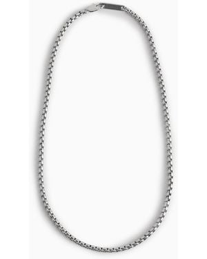 COS Box-Chain Necklace - White