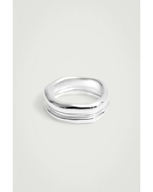 COS Two-pack Sterling Silver Rings - Metallic