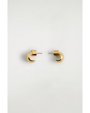 COS Mini Half-Hoop Earrings - Metallic