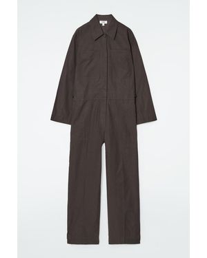 COS Twill Boilersuit - Brown