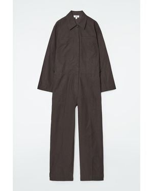 COS Twill Boilersuit - Brown