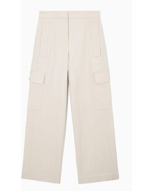 COS Wide-leg Cargo Pants - White