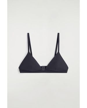 COS Triangle Bikini Top - Blue