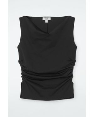 Sleeveless Cowl Neck Tops