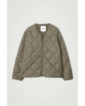 COS Quilted Down Jacket - Green