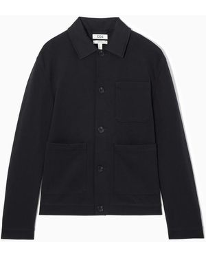 COS Twill Utility Jacket - Blue