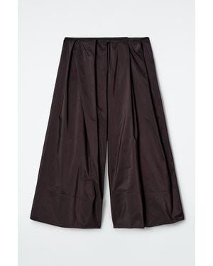 COS Voluminous Pleated Culottes - Gray