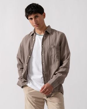 BOSS Relegant 6 Long Sleeve Shirt - Brown