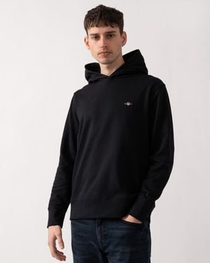 GANT Reg Embroidered Archive Shield Hoodie - Black