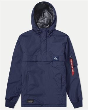 Alpha Industries Wp Anorak Jacket Colour: 07 Rep, Size: M - Blue