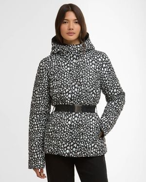Barbour Printed Jada Puffer Jacket - Grey