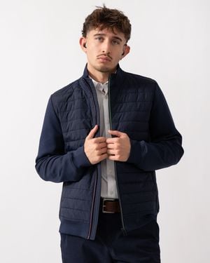 Paul Smith Ps Mixed Media Jacket - Blue