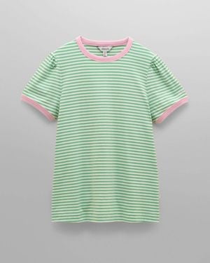 Joules Erin Striped T-Shirt - Green