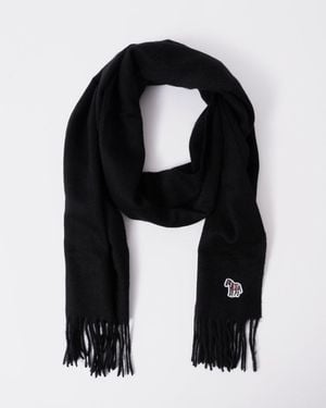 Paul Smith Zebra Scarf - Black