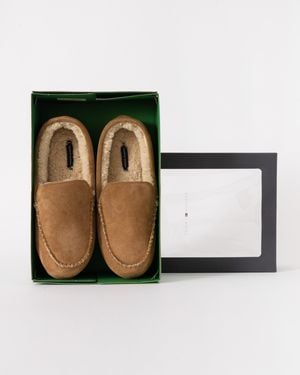 Tommy Hilfiger Suede Shirling Hilfiger House Slippers - Multicolour