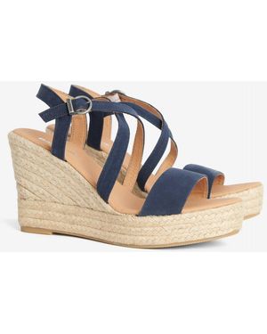 Barbour Lucia Wedge Espadrilles Colour: Dark - Blue