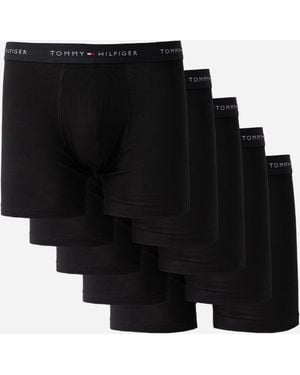 Tommy Hilfiger 5-Pack Logo Waistband Boxer Briefs - Black