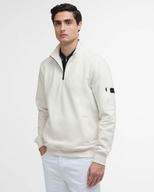 Barbour Ewan Funnel Neck Sweatshirt - White
