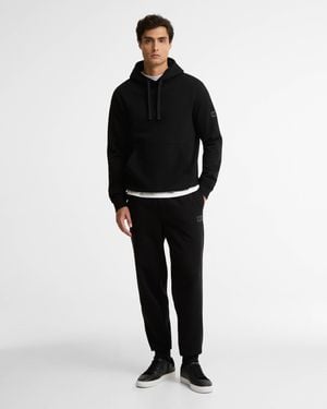 Barbour Pullover Hoodie And Joggers Tracksuit - Black