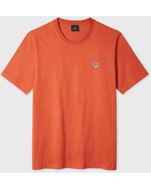 Paul Smith Ps Regular Fit Short Sleeve Zebra T-Shirt - Orange