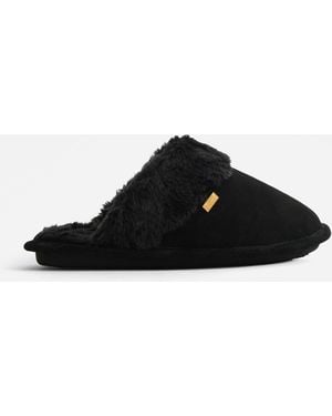 HUNTER Mule Slipper - Black