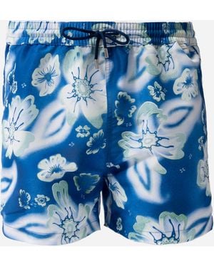 Paul Smith Riso Floral Swimshorts - Blue