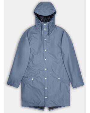 Rains Long Jacket - Blue