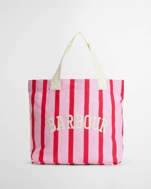Barbour Emily Stripe Tote Bag - Pink