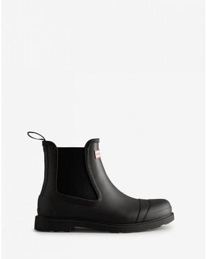 HUNTER Commando Chelsea Boot - Black