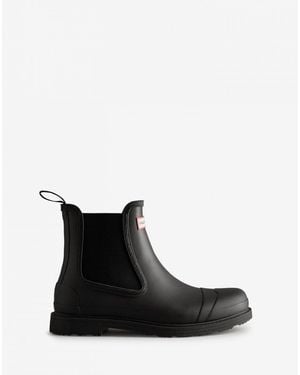 HUNTER Commando Chelsea Boot - Black