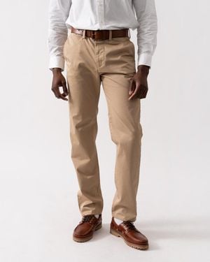 GANT Regular Fit Twill Chinos - Natural