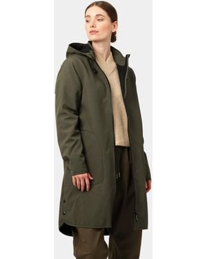 Ilse Jacobsen Rain A-Line Softshell Raincoat - Green