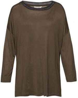 Great Plains Maria Jersey Long Sleeve Top - Green
