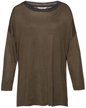 Great Plains Maria Jersey Long Sleeve Top - Green