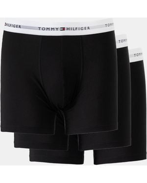Tommy Hilfiger 3 Pack Boxer Briefs - Black