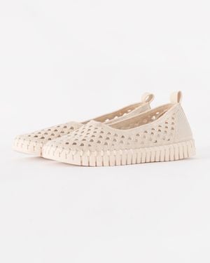 Ilse Jacobsen Tulip Ballerina Shoe - Natural