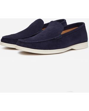 Oliver Sweeney Alicante Suede Moccasin Loafers - Blue