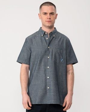 Paul Smith Ps Regular Fit Short Sleeve Bs Zebra Shirt Size: L - Grey