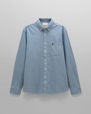 Joules Classic Fit Gingham Oxford Shirt - Blue