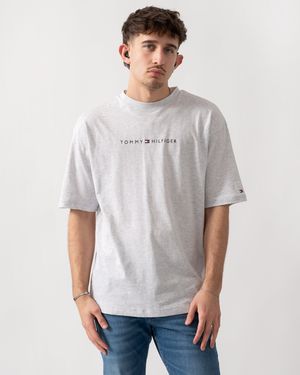 Tommy Hilfiger Logo Lounge Tee - Grey