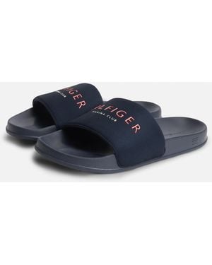 Tommy Hilfiger Hilifger Neoprene Pool Slides - Blue