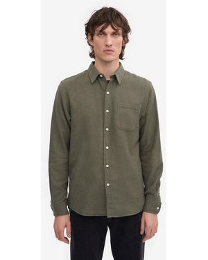 COLORFUL STANDARD Organic Flannel Shirt - Green