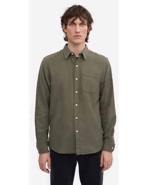 COLORFUL STANDARD Colourful Standard Organic Flannel Shirt - Green