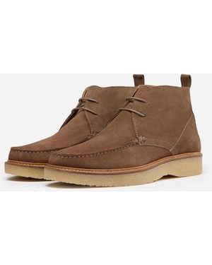 Oliver Sweeney Xixona Calf Suede Moccasin Boots - Brown