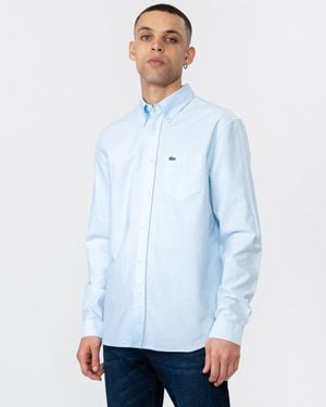 Lacoste Casual Long Sleeve Woven Shirt - White
