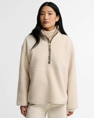 Barbour Merys 1/4 Zip Fleece - Natural