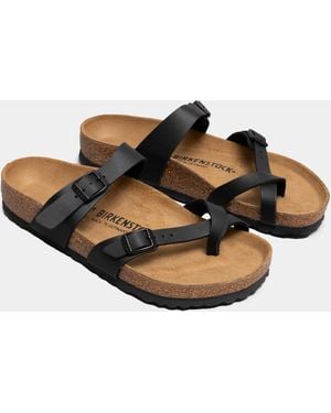Birkenstock Mayari Birko Flor Sandals - Black